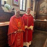 Card_Semeraro con il Rettore padre Ramina